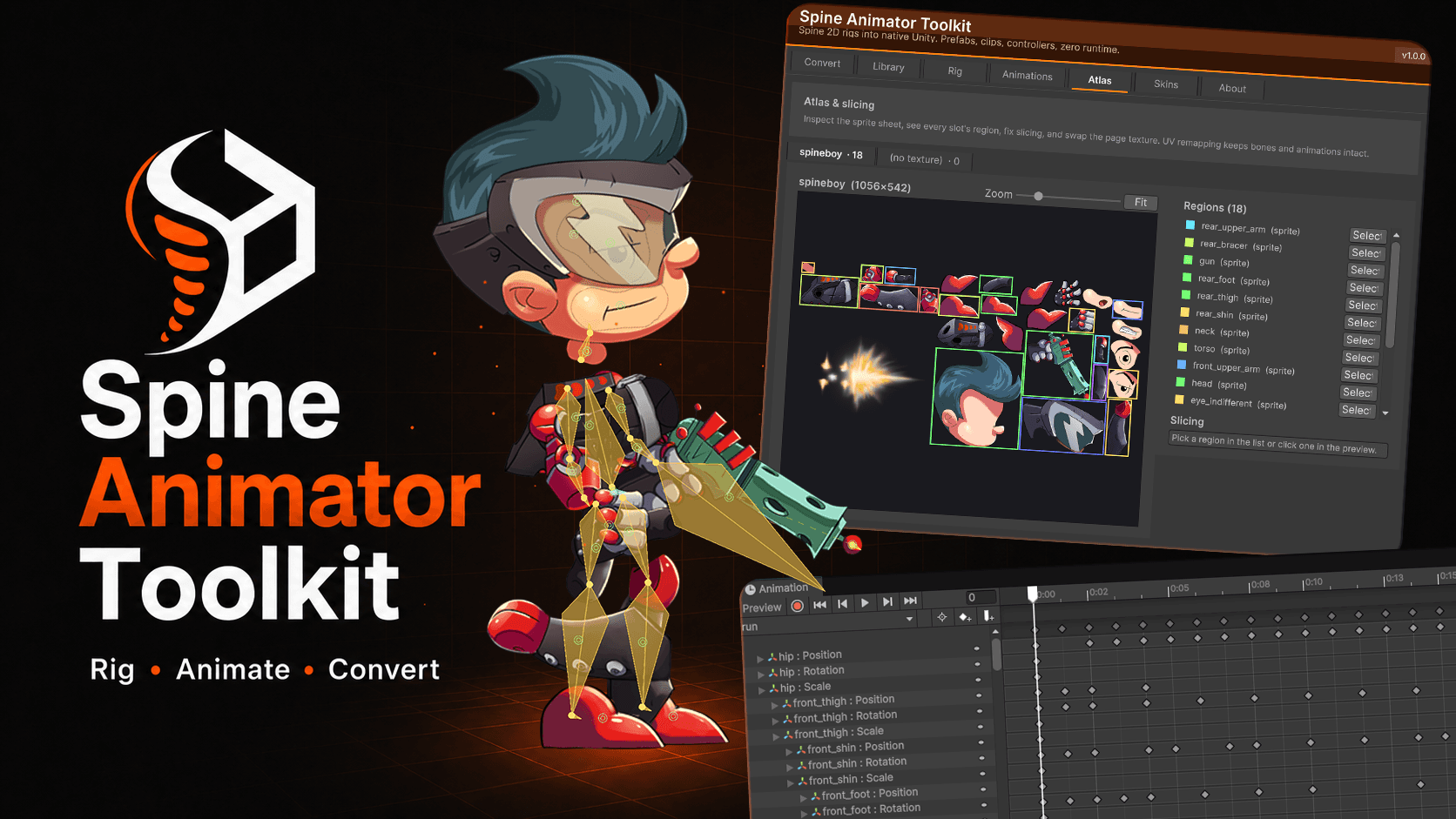 Spine Animator Toolkit screenshot 1
